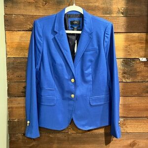 J.Crew 100% Wool Schoolboy Blazer - Size 14 - Cobalt Blue
